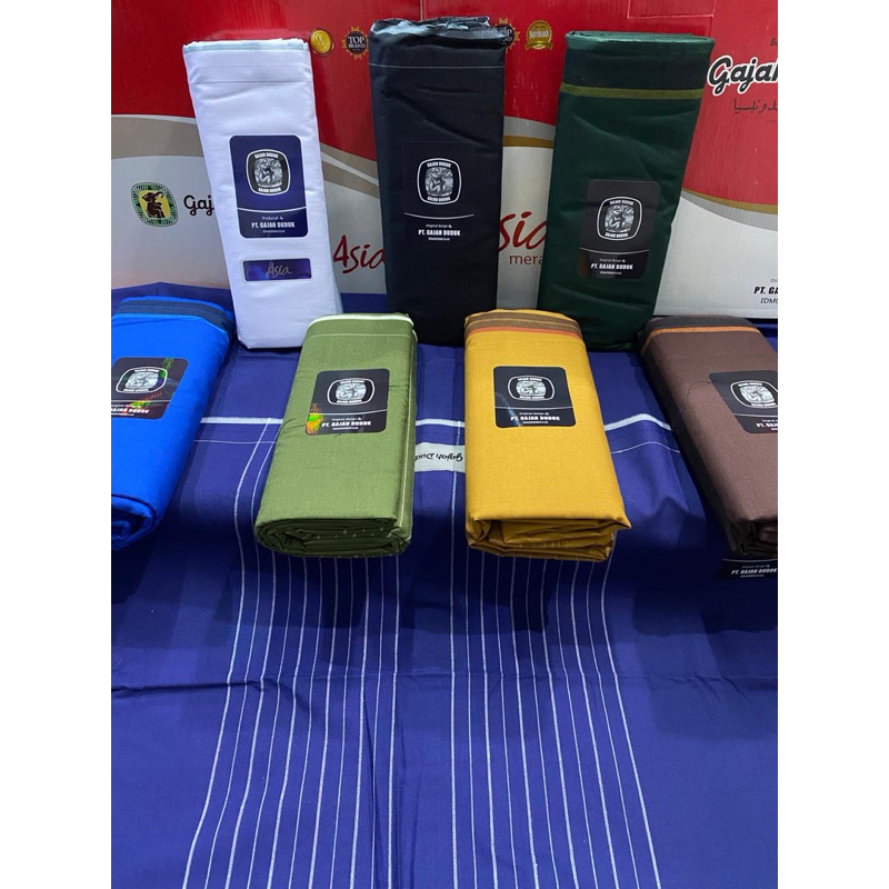 SARUNG GAJAH DUDUK ASIA POLOS WARNA || SARUNG GAJAH DUDUK SOLID COLOUR
