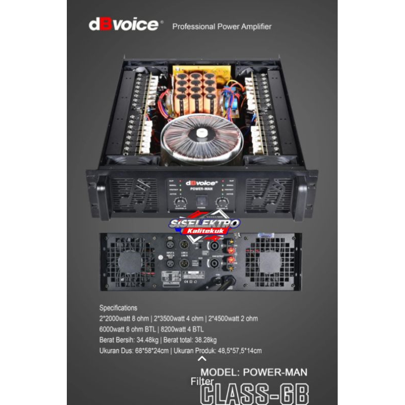 Power amplifier DB Voice Power Man Amplifier