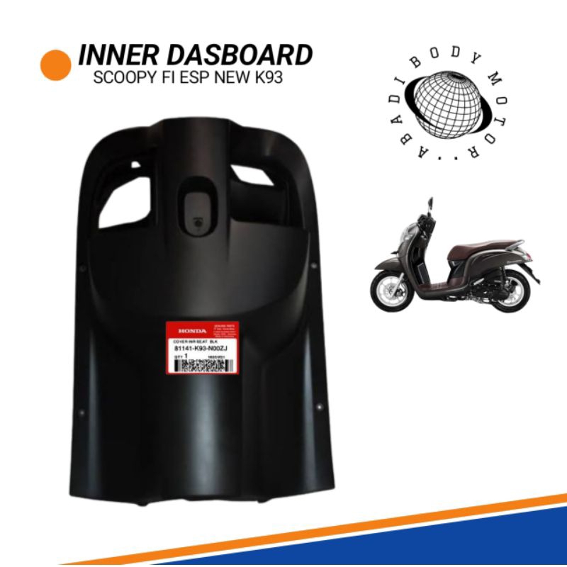 Cover Inner DASBOR Kunci kontak SCOOPY FI ESP  K93 HITAM DOFF/GLOSSY 2017-2020 ORIGINAL