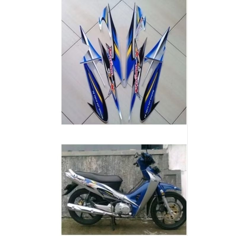 striping Sticker Lis les decal standar motor Honda karisma x 2006