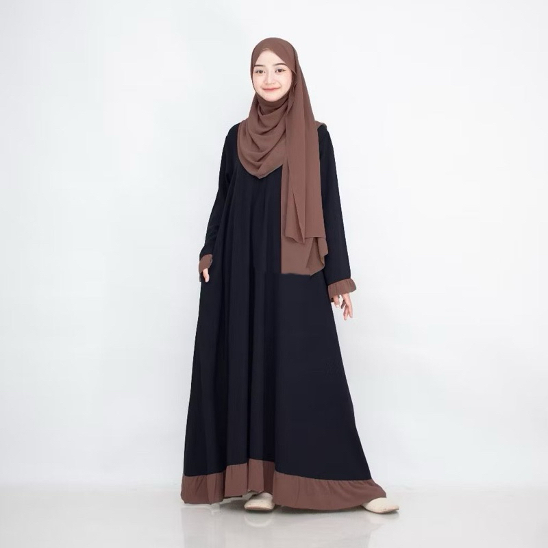 Kamila Store ~ Gamis Remaja Kekinial Simpel Mewah Idul Fitri 2025 Termurah dan Kekinian Aksen Rempel