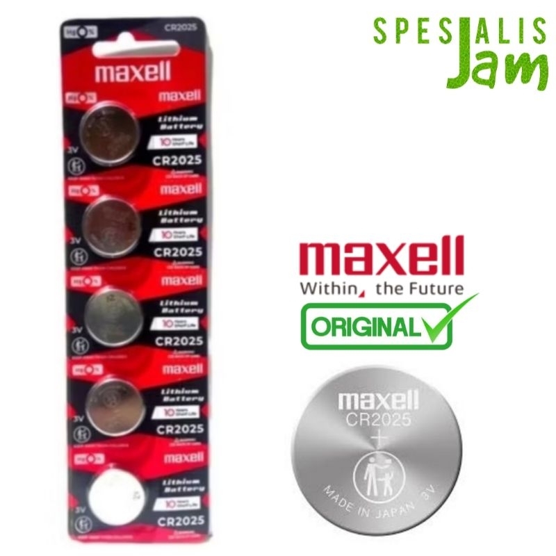 Batre Jam Tangan Maxell CR2025 3v lithium Baterai jam Tangan Casio G-Shock Original 2025