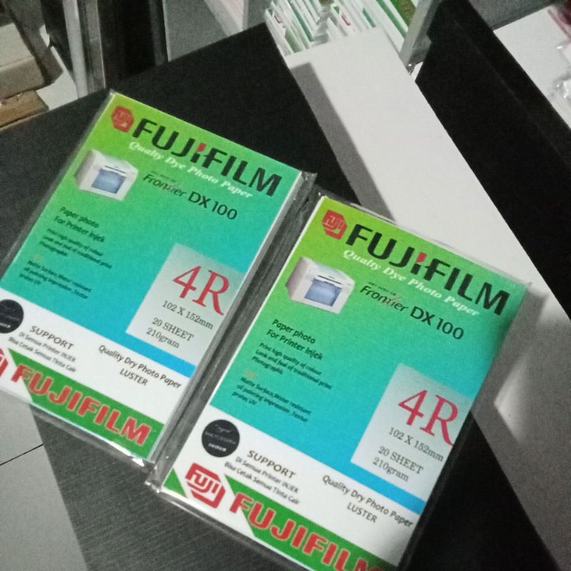 Kertas foto fuji film dof original ukuran 4R silky Luster