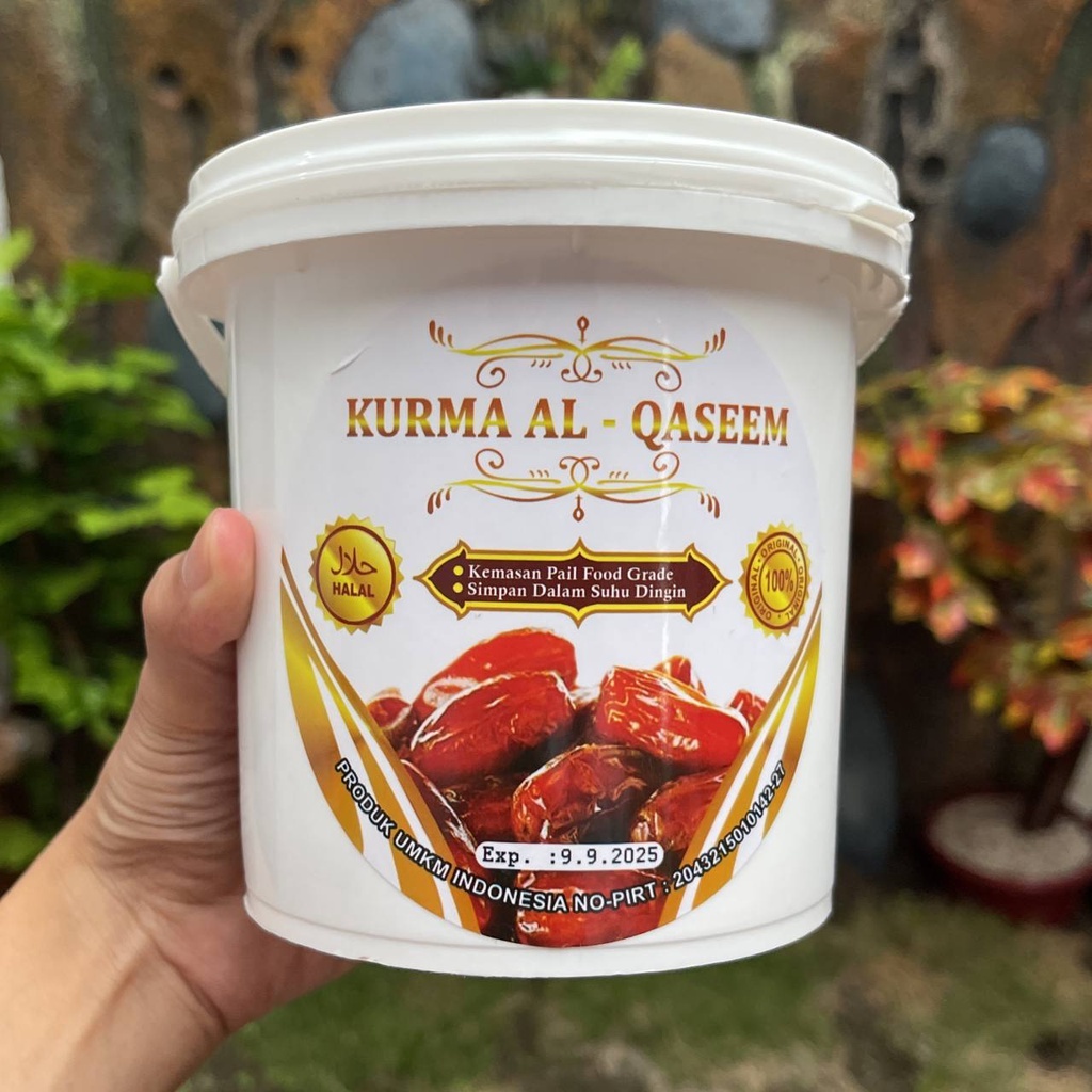 

kurma al-qaseem original halal halalan pail food grade