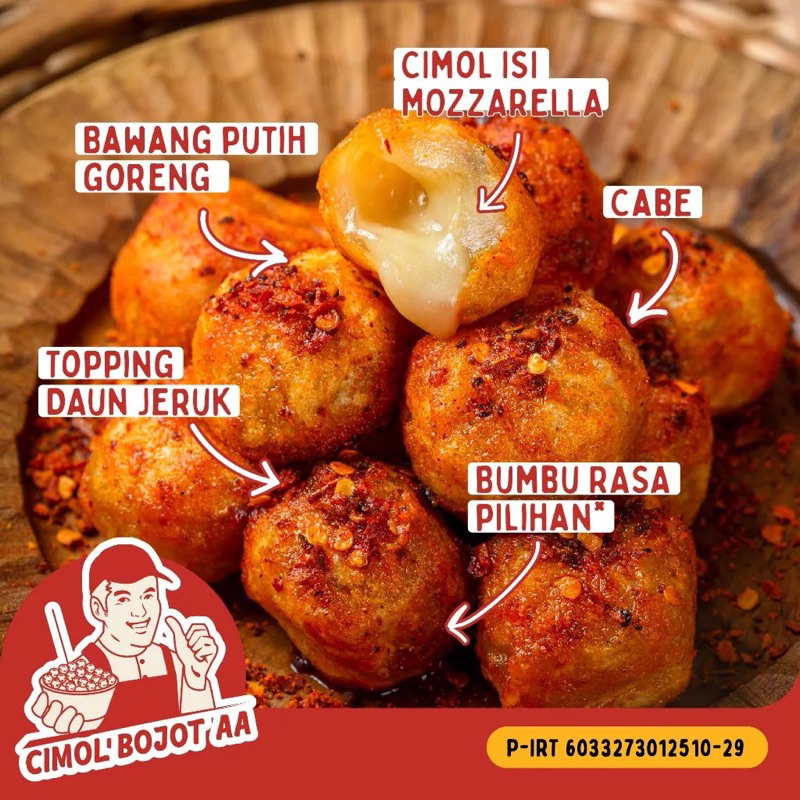 

Cimol Bojot AA Frozen Isi Mozzarella 18
