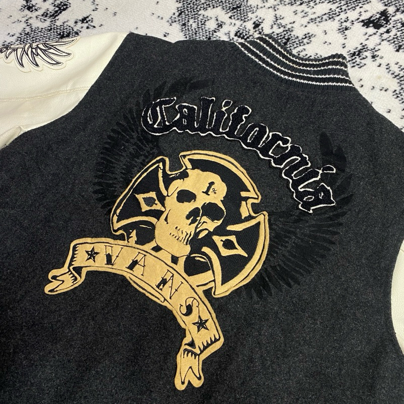 VANS CALIFORNIA 1966  VINTAGE VARSITY LEATHER JACKET