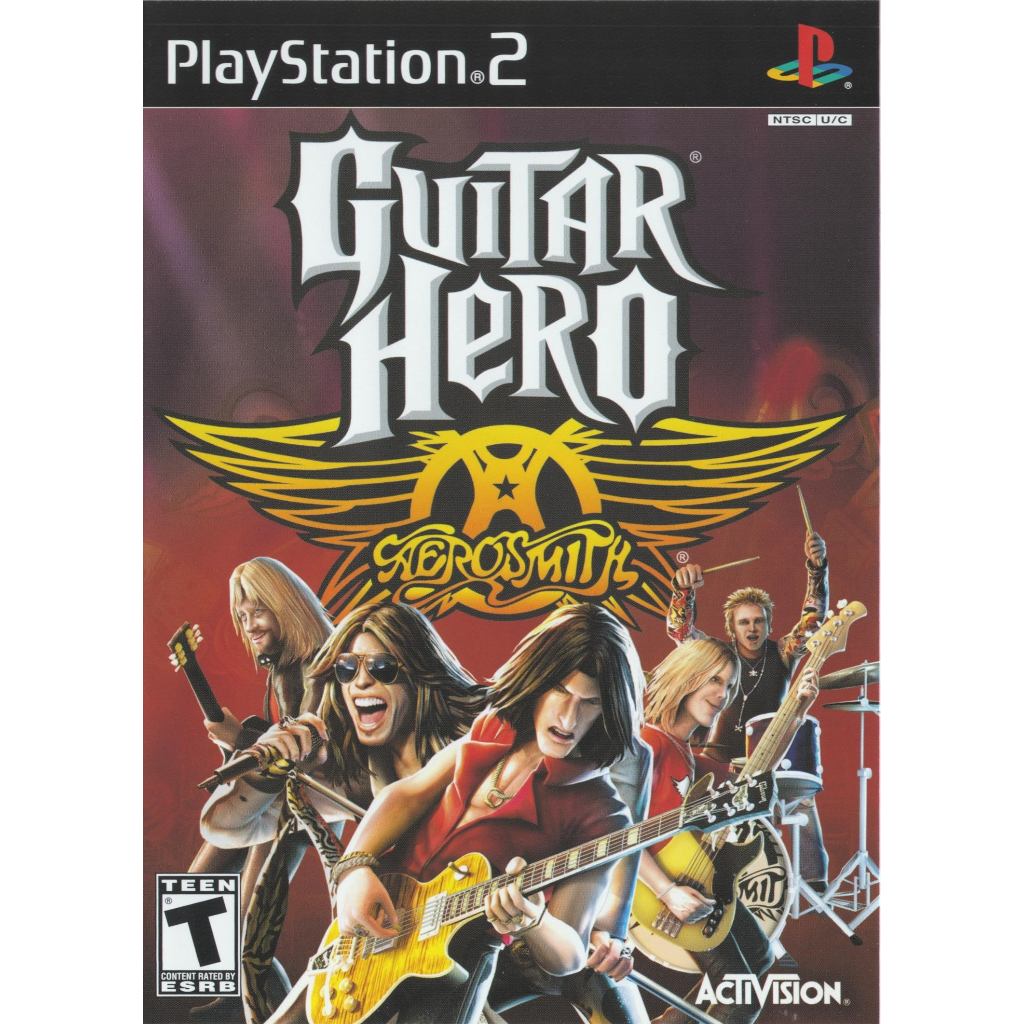 KASET DVD GAME PS2: GUITAR HERO AEROSMITH