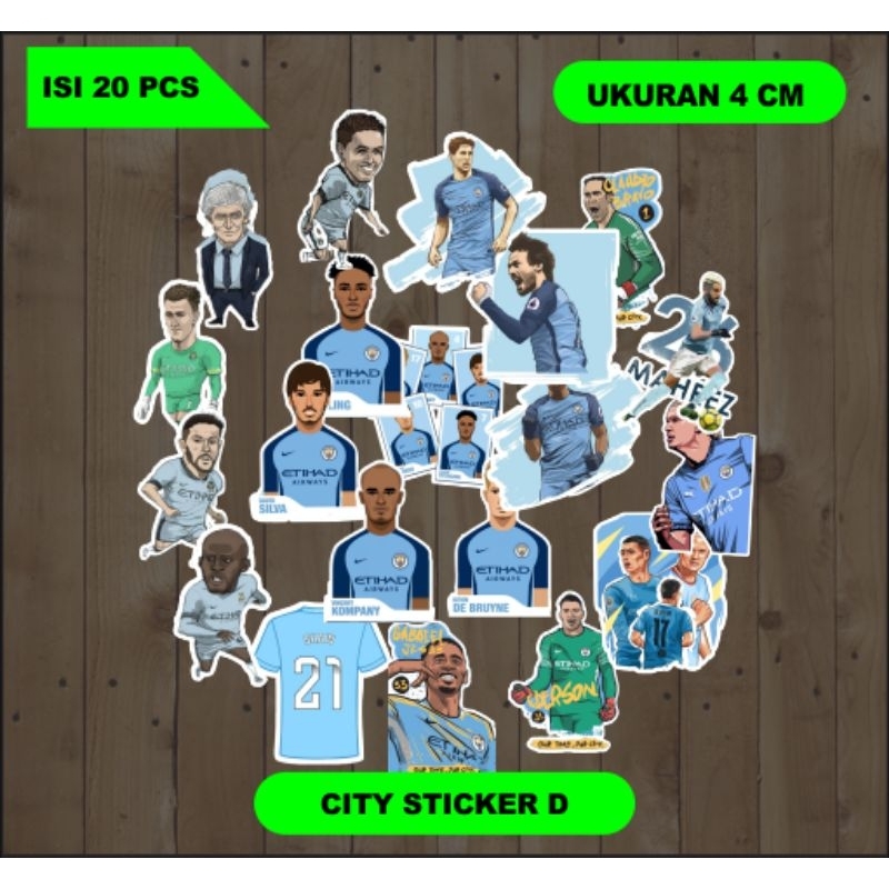 

STICKER MANCHESTER CITY ISI 20