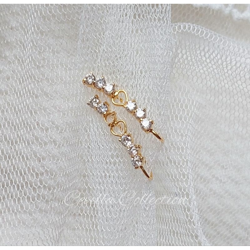 Anting Piercing Emas Muda 1 Gram