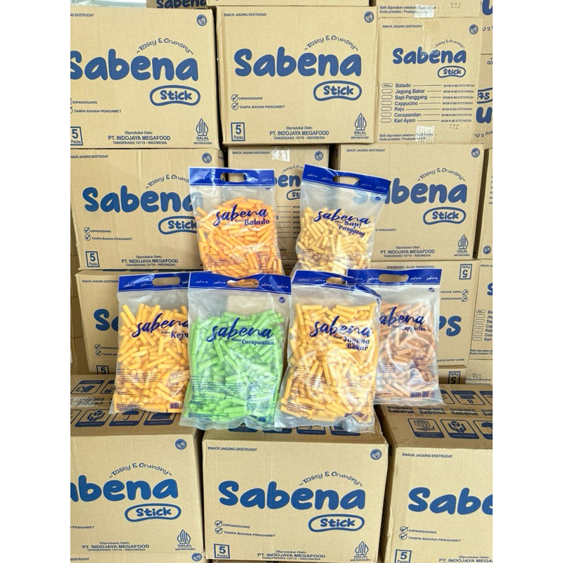 

Ay00! 1 kardus sabena new snack isi 6 kantong bisa MIX rasa