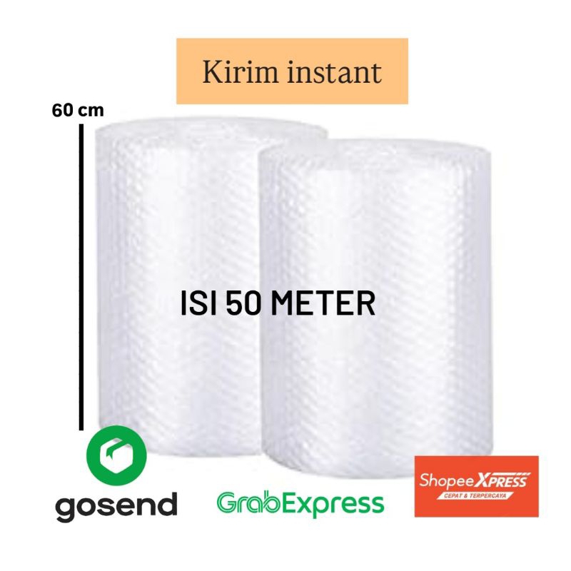 

BUBBLE WRAP 60 CM ISI 50 METER / BUBBLE WRAP INSTANT / BUBBLE WRAP BENING / BUBBLE WRAP GARUT
