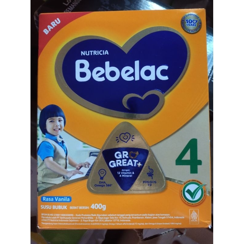 

Bebelac 4 rasa vanila 400gram exp mei 2026