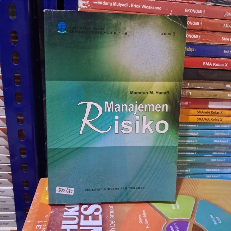 buku bekas ori ut MANAJEMEN RESIKO   BY MAMDUH   M HANAFI  EDISI 1. UT