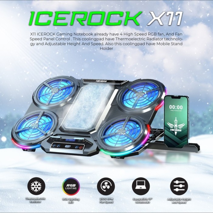 Cooling Pad Laptop NYK Nemesis X11