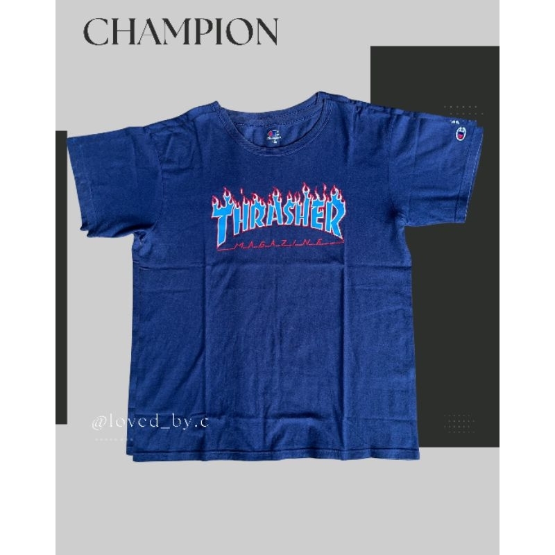 [Preloved] CHAMPION x Thrasher Magazine T-shirt