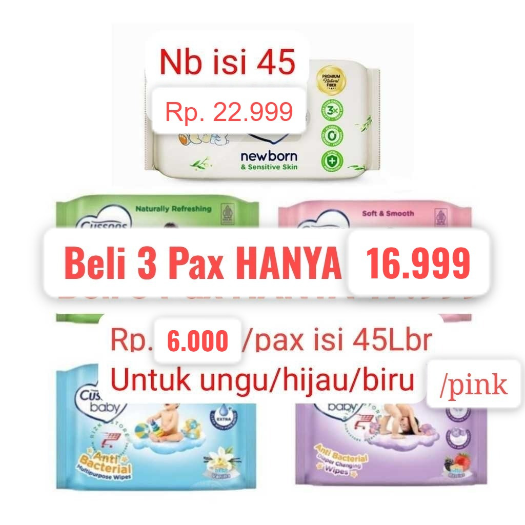 Cussons Baby Wipes 50'#Cussons Tissue basah#Tissue basah Murah