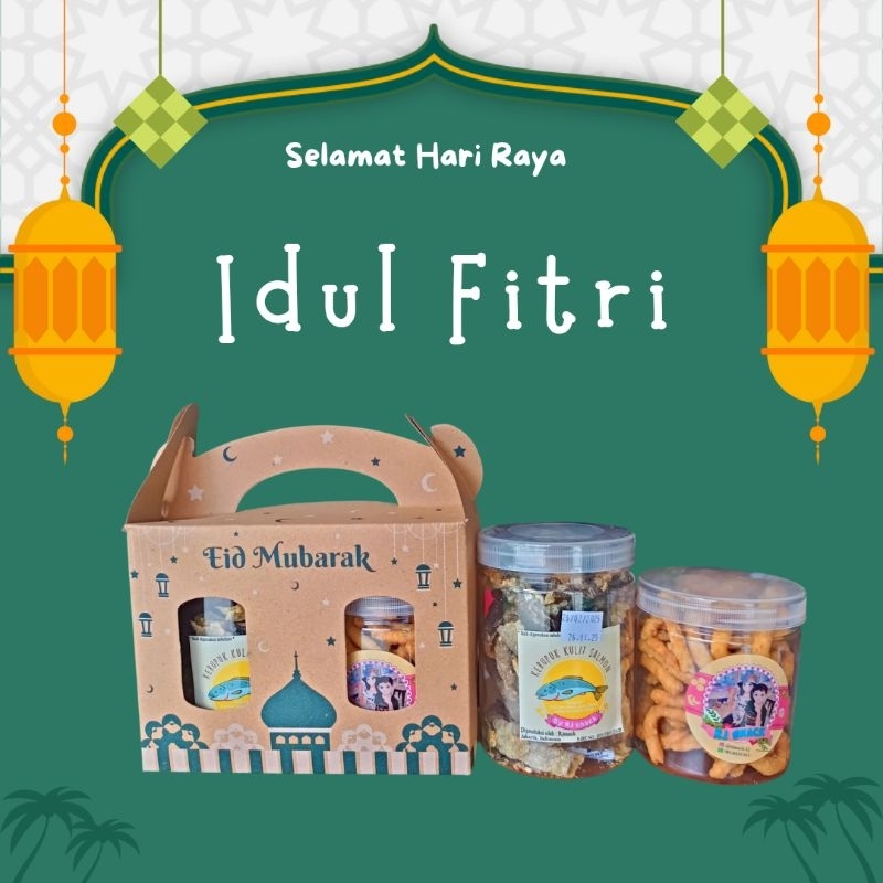 

Gift Hampers Lebaran Keripik Salmon dan Stik Keju Premium Snack Parcel Enak Gift Food