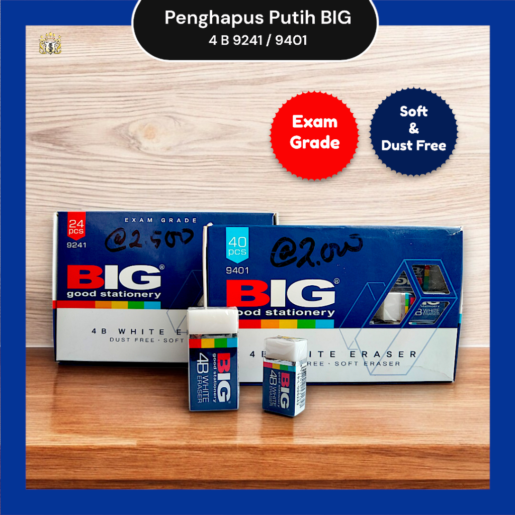 

[1PCS]Penghapus/Eraser Putih Kecil/Besar