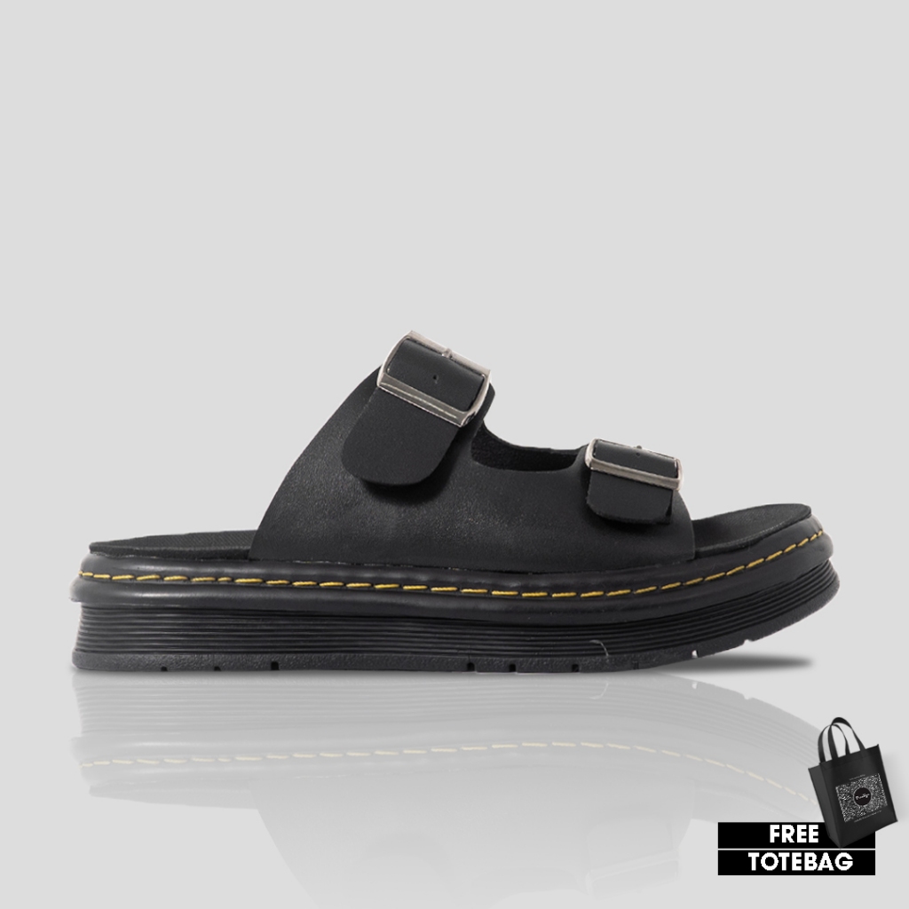 Prodigo * Sandal Slide Kulit Pria Paruga I Sandal Casual Pria Kulit Slide Slop I Sandal Slide Strap 