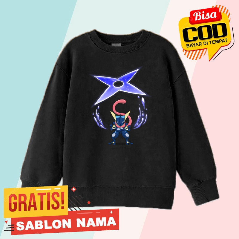 Sweater Anak Pokemon Greninja / Jaket Anak Laki Laki & Perempuan Pokemon Greninja