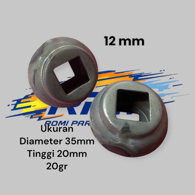 CINCIN BULAT/GENTONG KECIL ORNAMEN PAGAR BESI 12mm