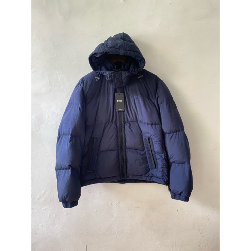 JACKET PRIA - DACKDOWN HUGO BOSS HOODIE NAVY ORIGINAL AUTHENTIC