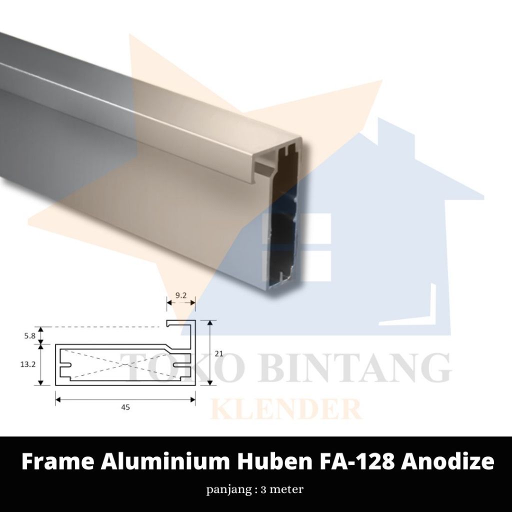 Frame Aluminium Huben FA 128 Anodize