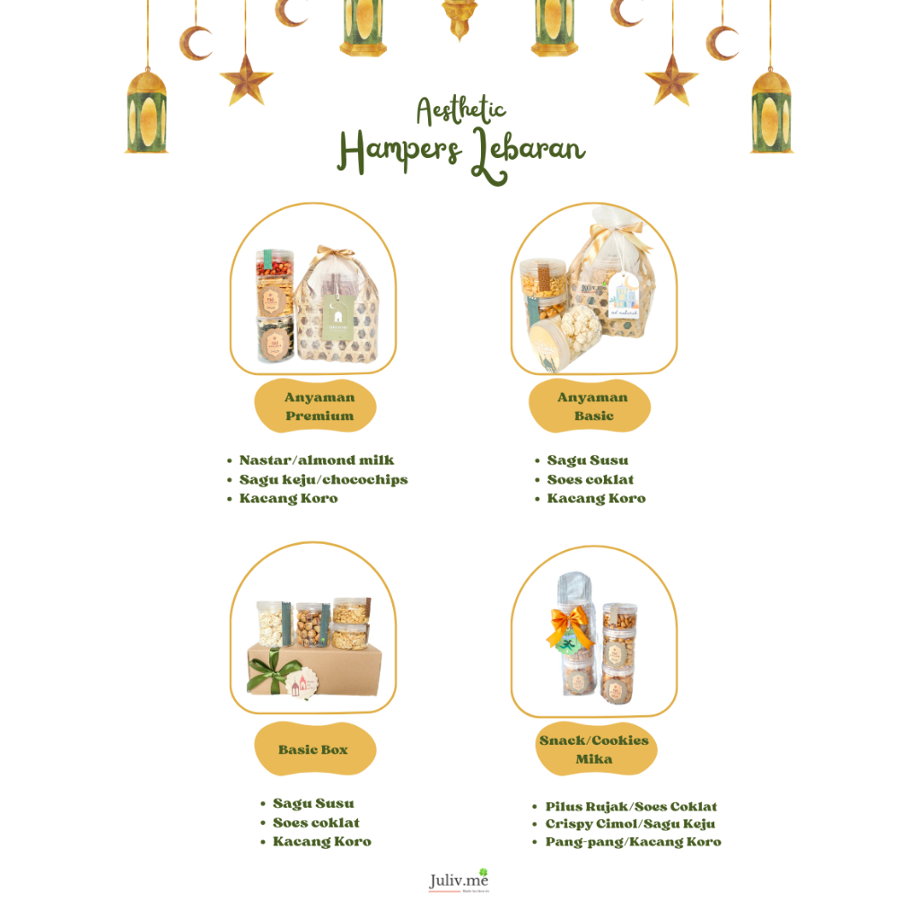 

READY STOCK HAMPERS IDUL FITRI / LEBARAN AESTHETIC