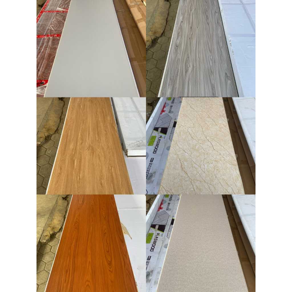 wallboard PVC partisi dinding panel dinding dekorasi dinding 3m x 60 cm