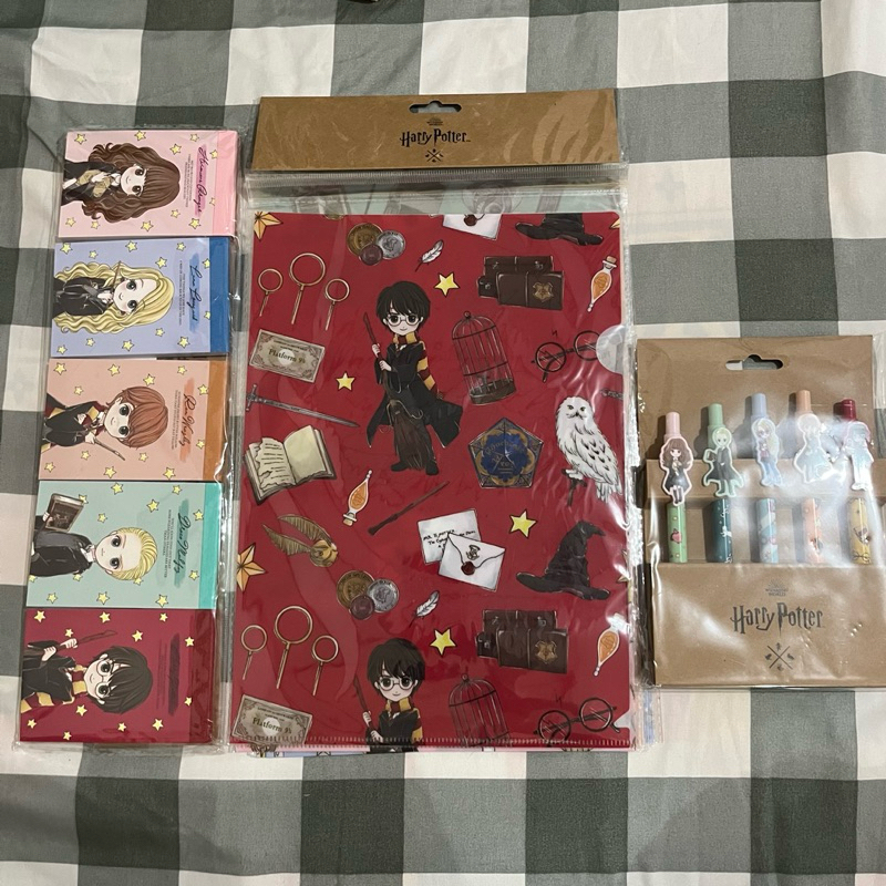 

the making Harry Potter collection cutesie warner bros Japan Hermione Luna Ron Draco Malfoy notepads A4 folder student pen