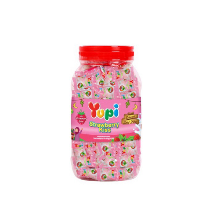 

Yupi Gummy Candies Stroberi Kiss Toples 240 g
