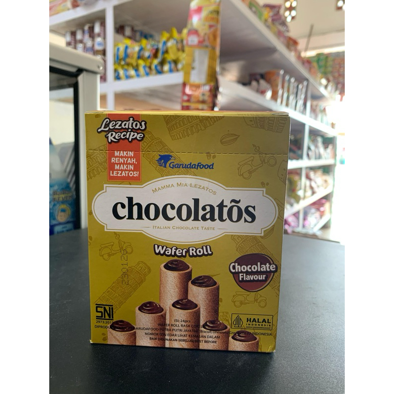 

COKELATOS | CHOCOLATOS WAFER ROLL 1 BOX ISI 24 PCS