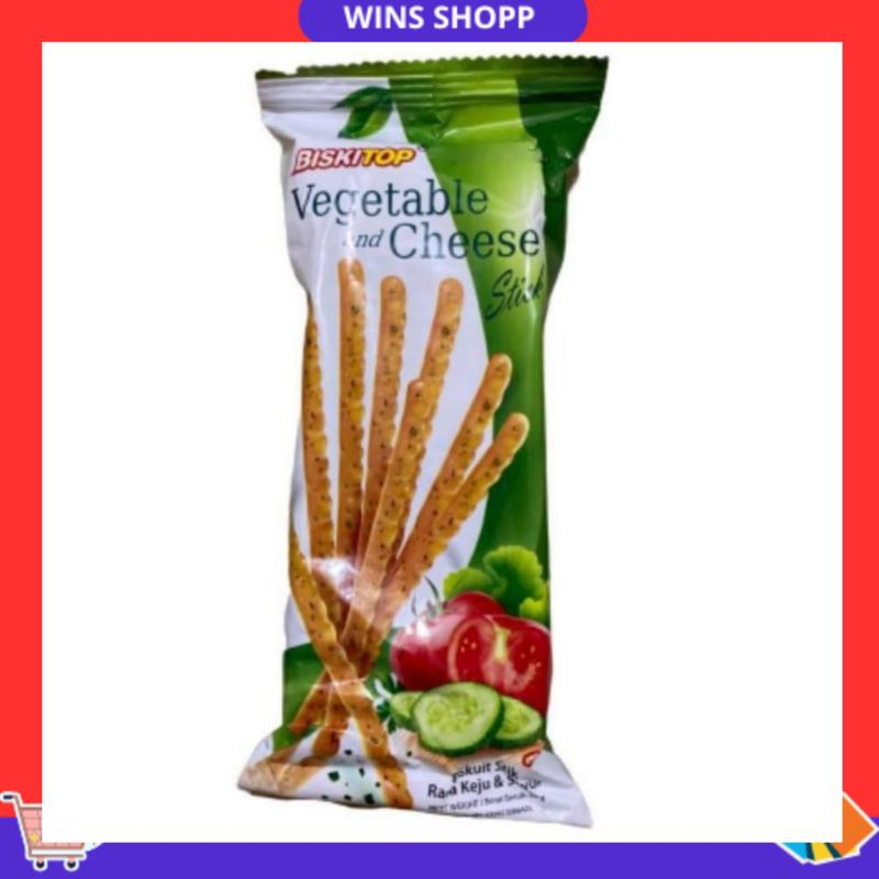 

BISKITOP VEGETABLE STICK 50gr CHEESE BISKUIT SEHAT