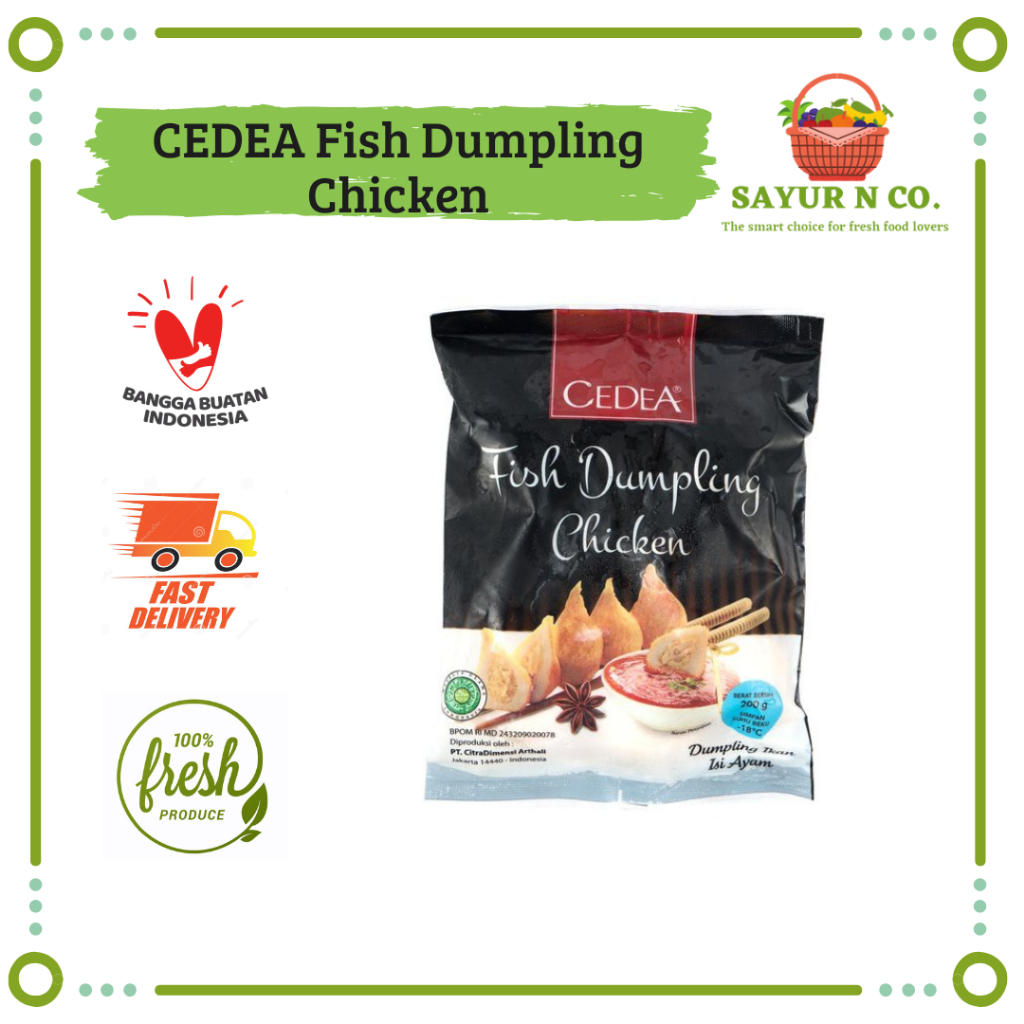 

CEDEA Fish Dumpling Chicken [FREE TERIYAKI SAUCE] | Sayur N Co Bekasi