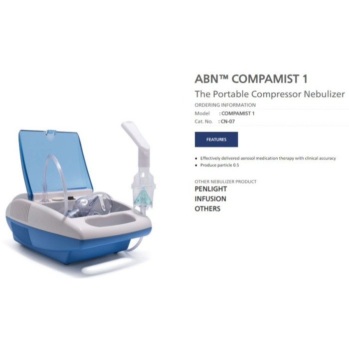 Nebulizer ABN Compamist 1 nebu abn compamist 1 nebulizer abn