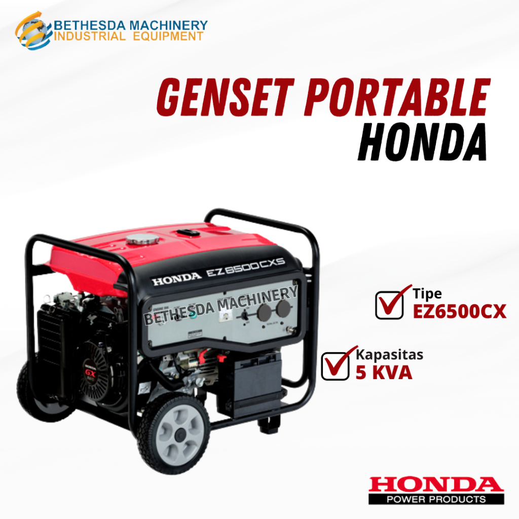 Genset HONDA 5500 watt Portable BENSIN Type EZ6500CXZ