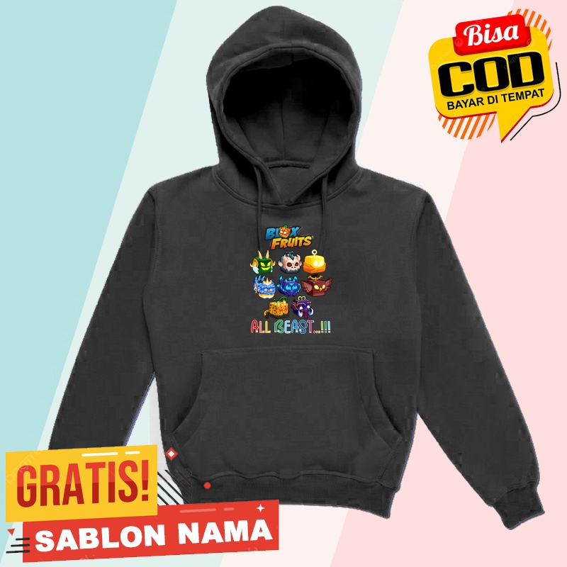 Hoodie Anak Blox Fruit All Bear / Jaket Anak Laki Laki & Perempuan Blox Fruit