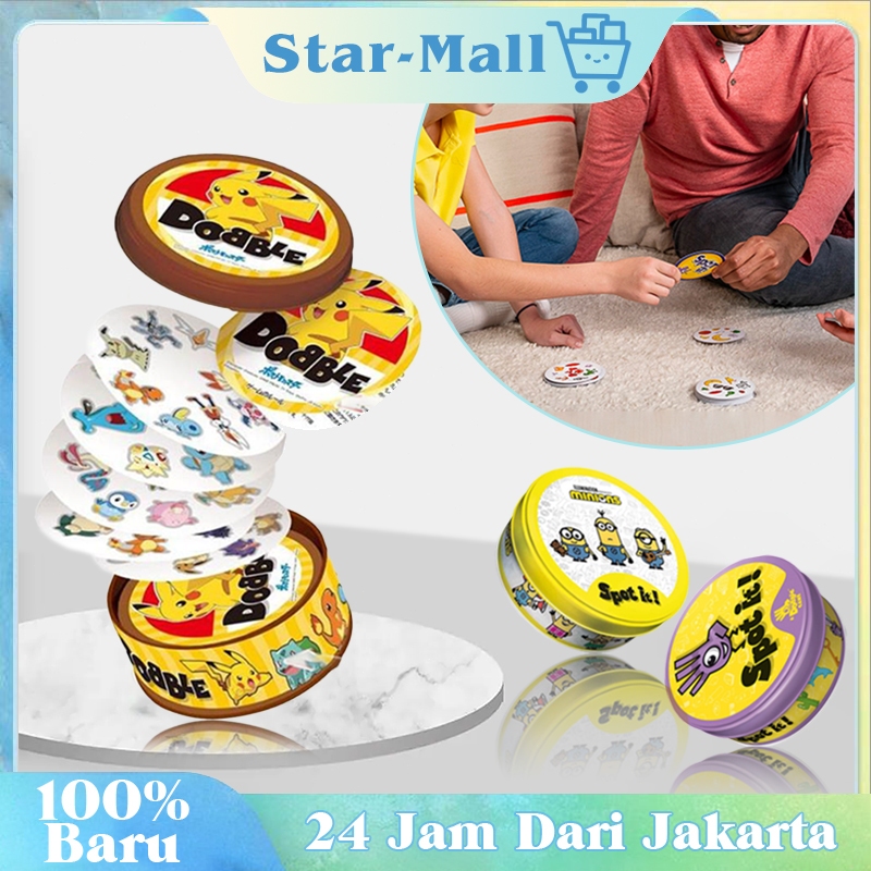 3 Jenis Gaya Baru Spot It Card Game Kartu Spot It