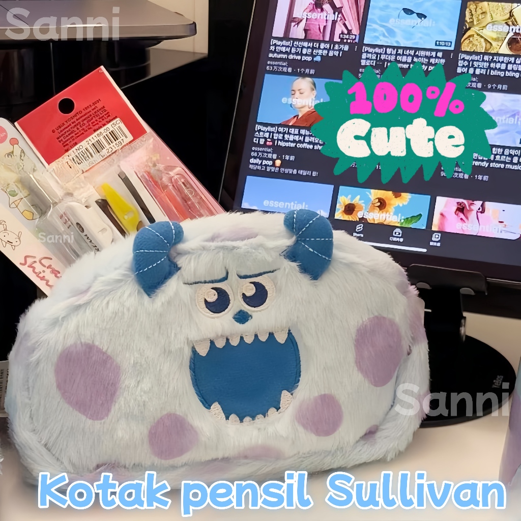 

[Ready]Tas Pensil Monster Lucu Sulley Baru \ Kapasitas Besar\Bergaya Jepang, dan Cocok untuk Pelajar 2025