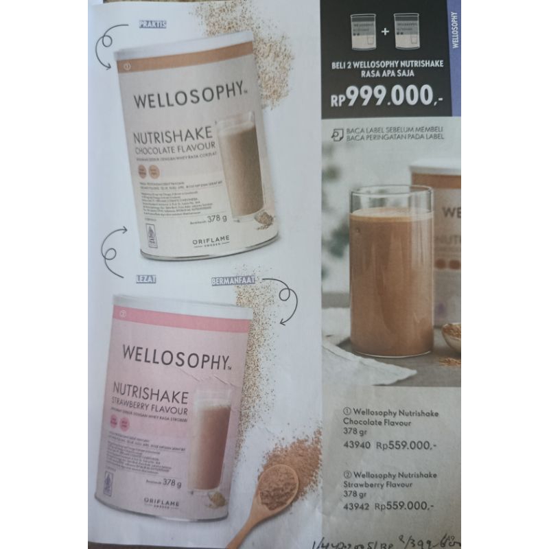 

43940 Wellasopy nutishake chocolate flavour. 43942 Wallasophy nutrishake strawbery flavour(exp02/27)