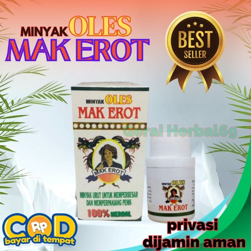 Minyak Oles MAK EROT Asli Original Pembesar Dan Panjang Permanen Obat Kuat Pria Tahan Lama Penambah 