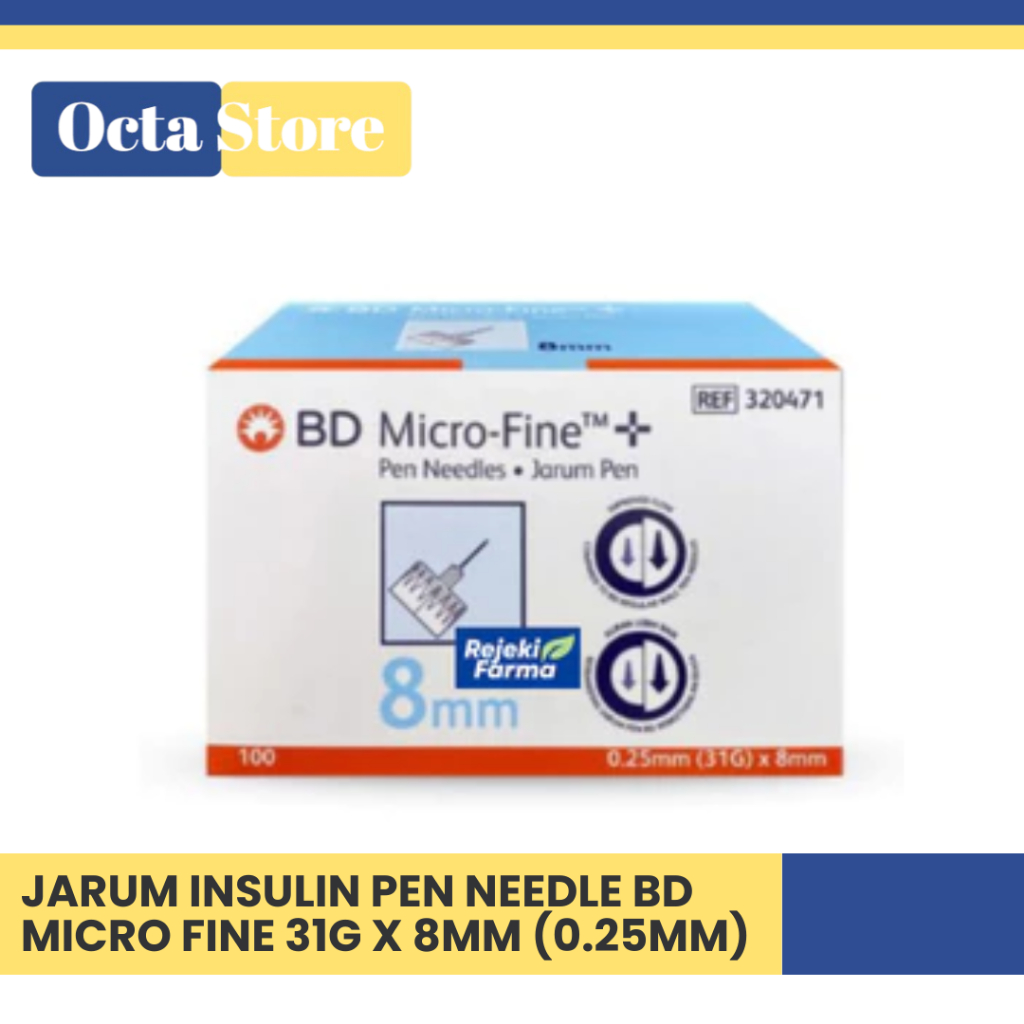 Jarum Insulin Pen Needle BD MICRO FINE 31G x 8mm (0.25mm)