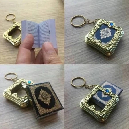 Gantungan Kunci Al Quran Mini Souvenir Unik