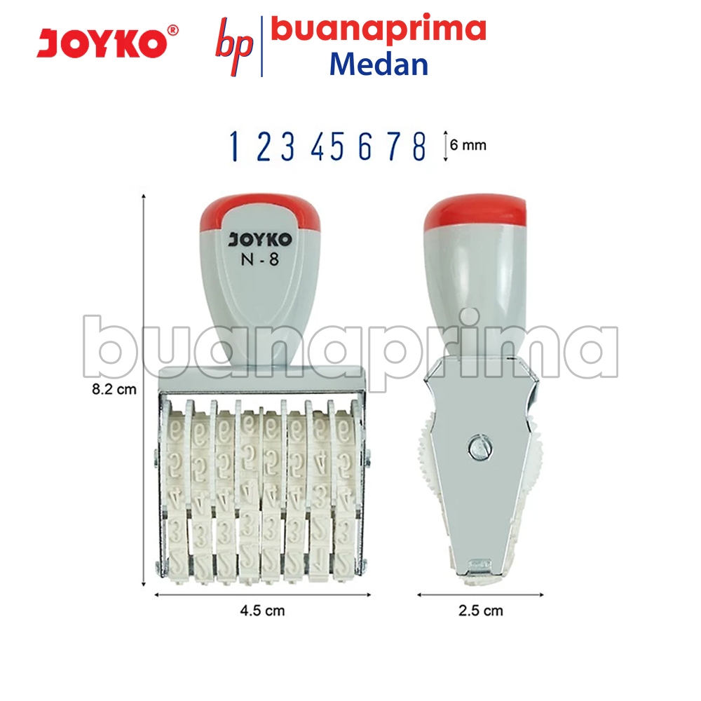 

Stempel NOMOR JOYKO N-8 Numeric Stamp Cap 8 Digit