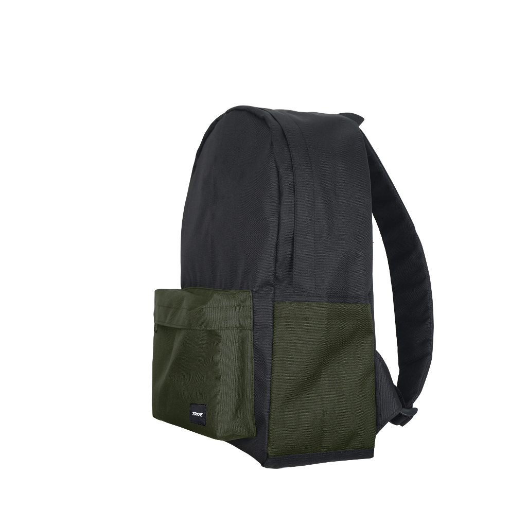 Troy Company Backpack Black Army Green Nocteverde - Tas Ransel Hitam Hijau Army BP 3061