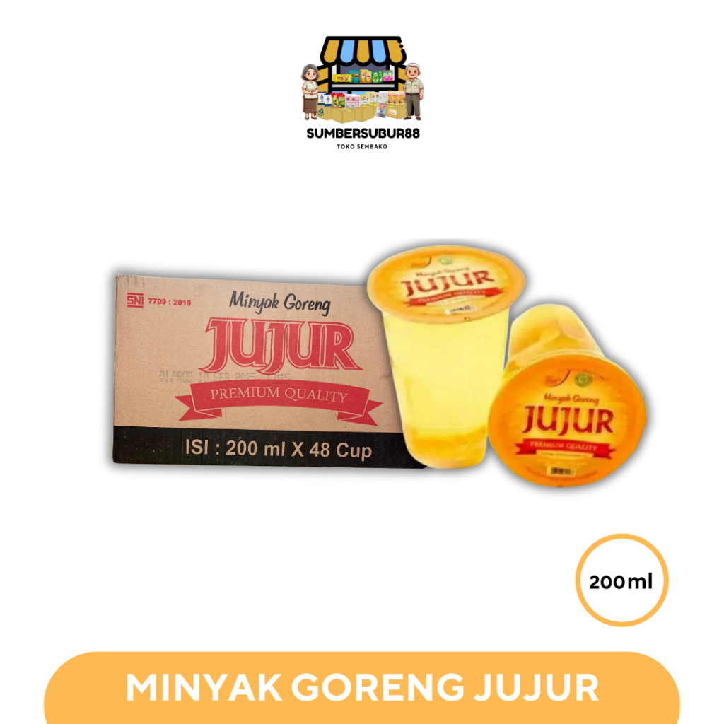 

JUJUR 200ML Minyak Goreng (Isi 48 Cup)