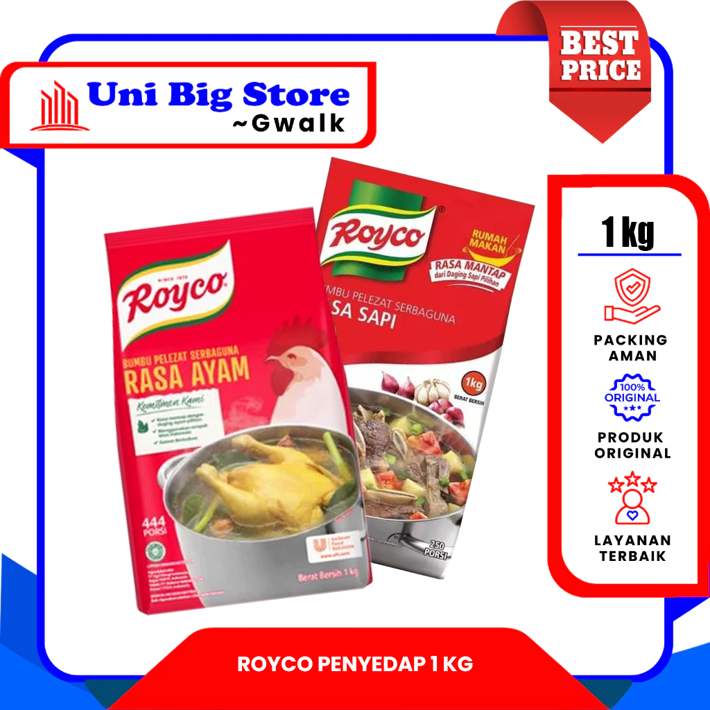 

ROYCO BUMBU PENYEDAP BUBUK KALDU AYAM - SAPI - 1 kg