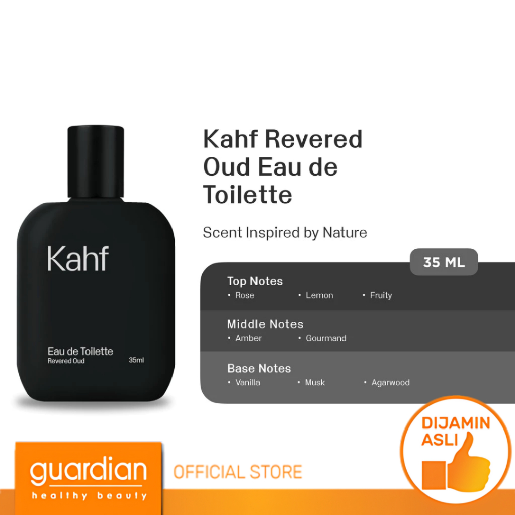 KAHF Revered Oud Eau De Toilette 35ml / Parfum Pria Wangi Tahan Lama