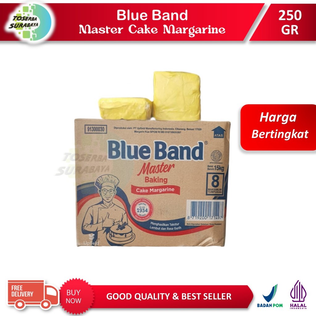 

BLUEBAND Master Cake Margarine 250gr (NEW) / Margarin Blue Band MCM BEST PRICE ED Panjang