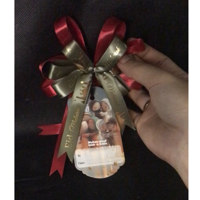 

Pita hampers ramadhan sudah termasuk handtag dan tali besi